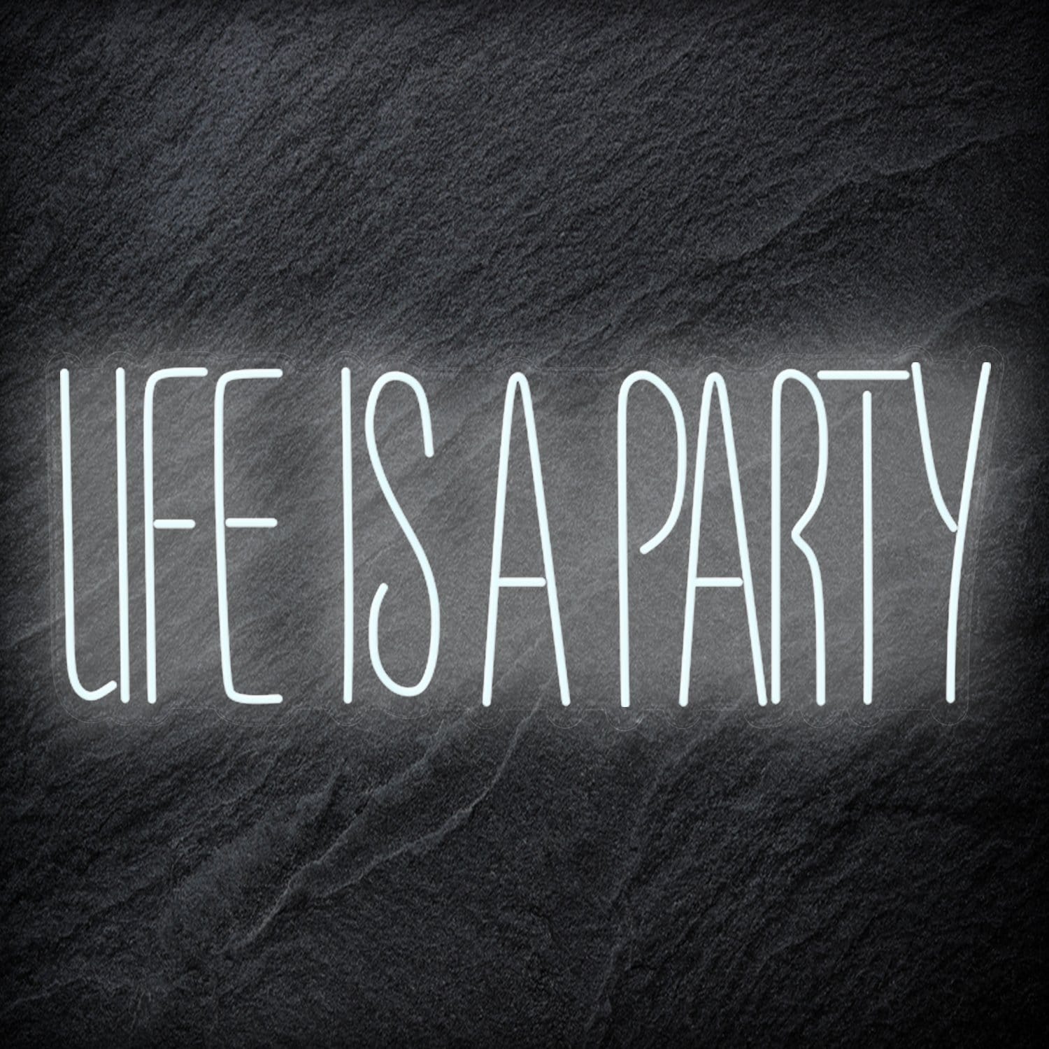 " Life Is a Party " LED Neon Schriftzug - NEONEVERGLOW