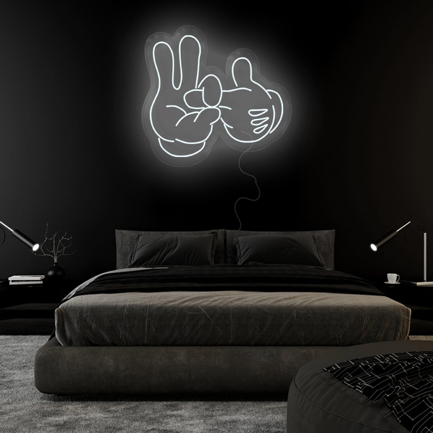 "2 Hände " LED Neonschild Sign - NEONEVERGLOW