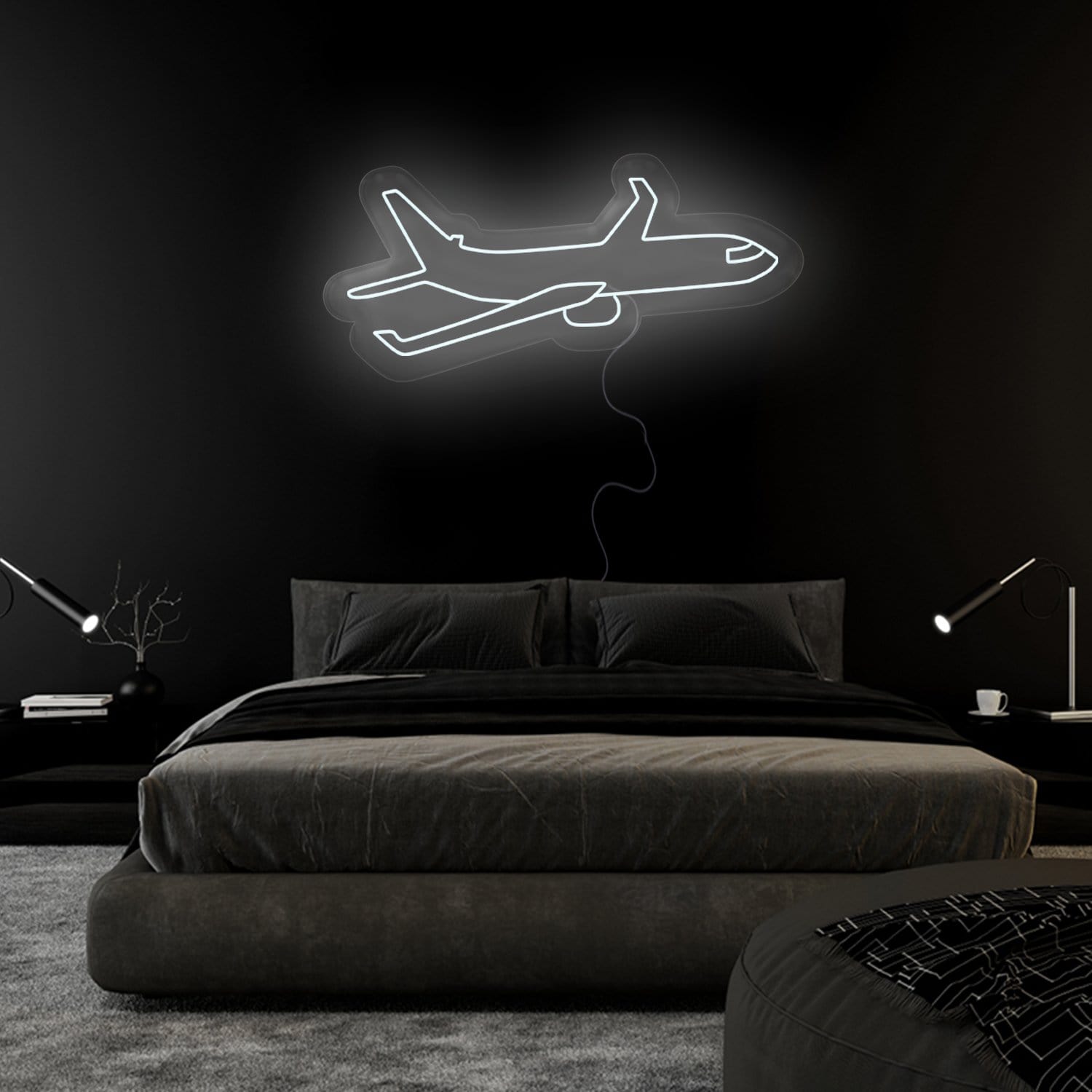 "Flugzeug" LED Neonschild Sign - NEONEVERGLOW