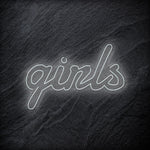"Girls" LED Neon Schrifzug - NEONEVERGLOW