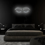 "Lashes" LED Neonschild Sign - NEONEVERGLOW