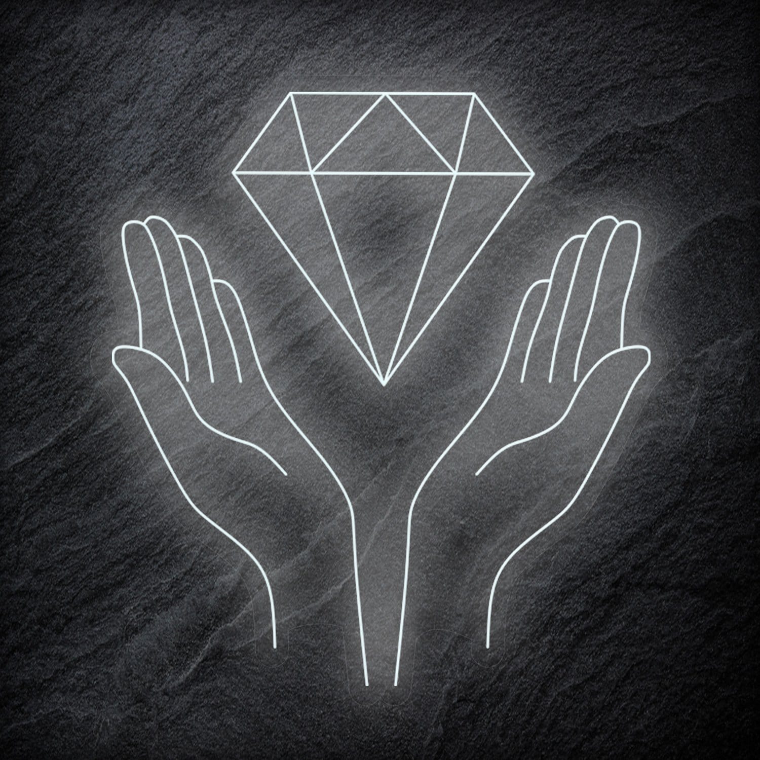 "Diamand" LED Neonschild - NEONEVERGLOW