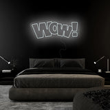 "WOW" LED Neonschild Sign Schriftzug - NEONEVERGLOW