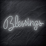 "Blessings" LED Neon Sign Schriftzug - NEONEVERGLOW