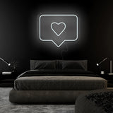 "Heart Herz Like" LED Neonschild Sign Schriftzug - NEONEVERGLOW