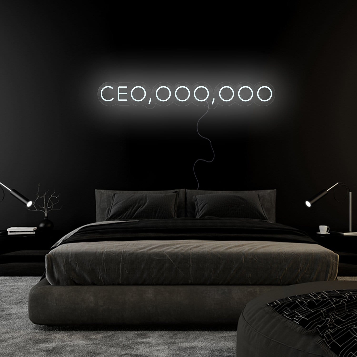 " Ceo,ooo,ooo" LED Neon Sign Schriftzug - NEONEVERGLOW
