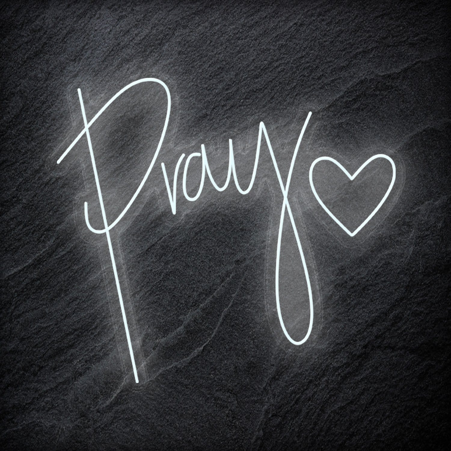"Pray" LED Neonschild - NEONEVERGLOW