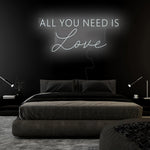 "All You Need is Love" LED Neon Sign Schriftzug - NEONEVERGLOW