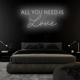 "All You Need is Love" LED Neon Sign Schriftzug - NEONEVERGLOW