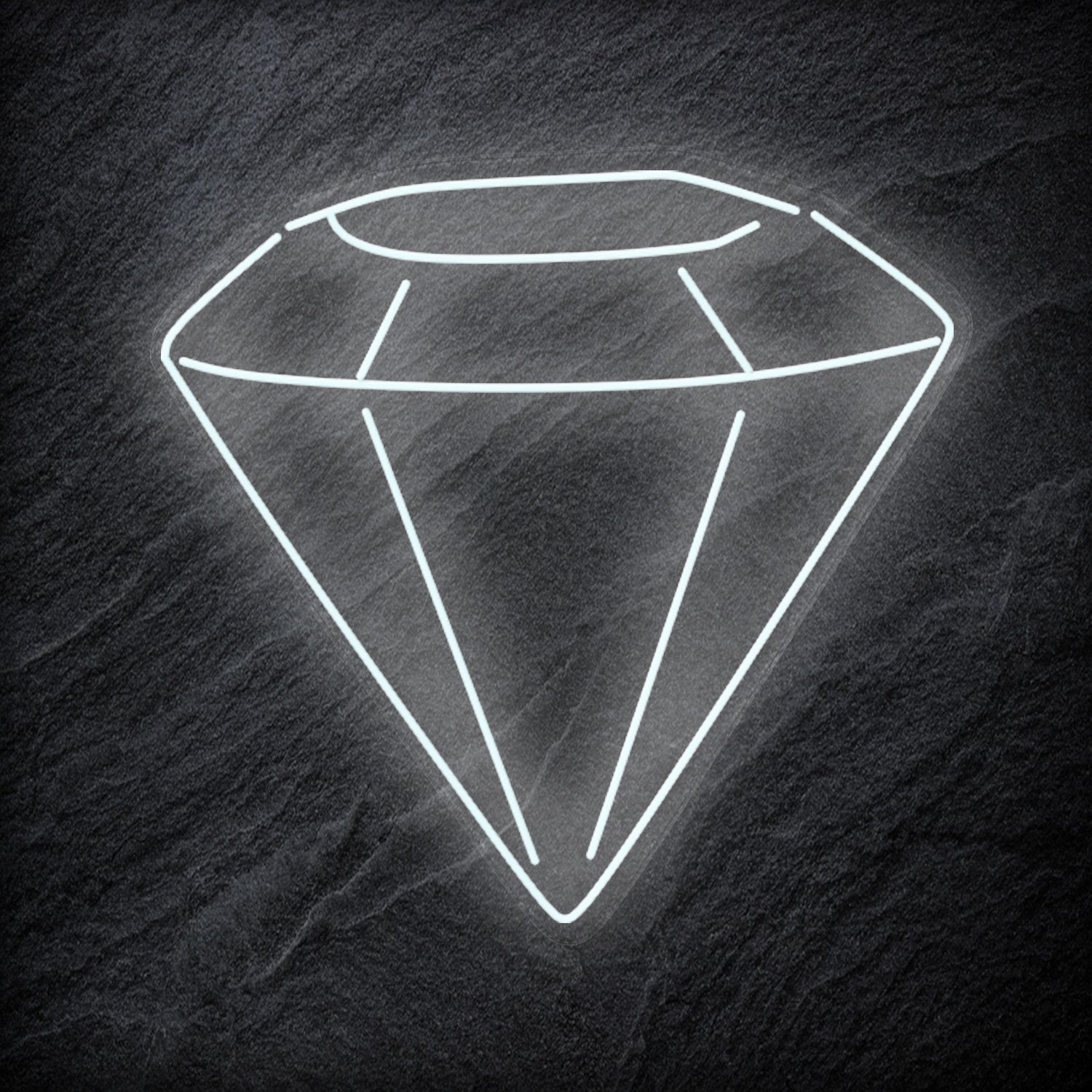 " Diamant " LED Neonschild Schriftzug Sign - NEONEVERGLOW