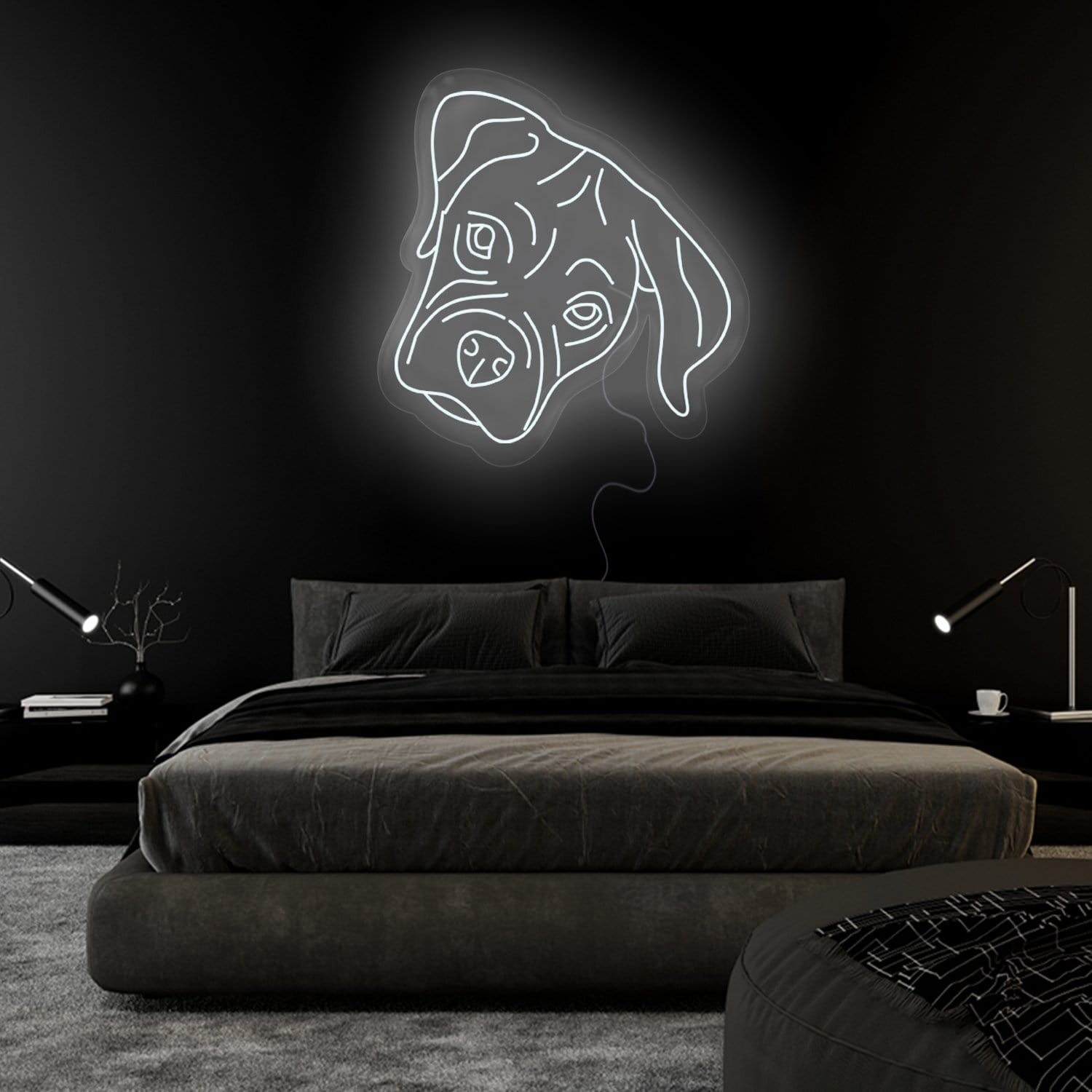 "Bulldogge" LED Neonschild Sign - NEONEVERGLOW