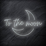 "To The Moon" LED Neonschild - NEONEVERGLOW
