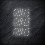 "GirlsGirlsGirls" LED Neonschild - NEONEVERGLOW