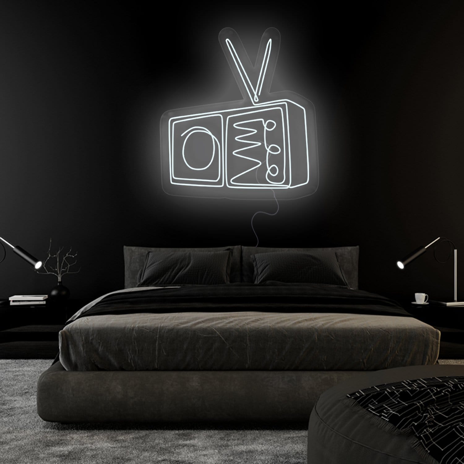 "TV Radio" LED Neonschild Sign - NEONEVERGLOW