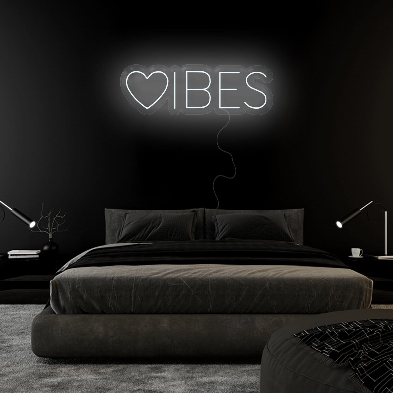 "Herz Vibes" LED Neonschild Sign - NEONEVERGLOW