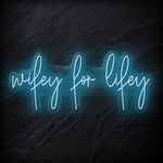 "Wifey for Lifey" LED Neon Schriftzug - NEONEVERGLOW