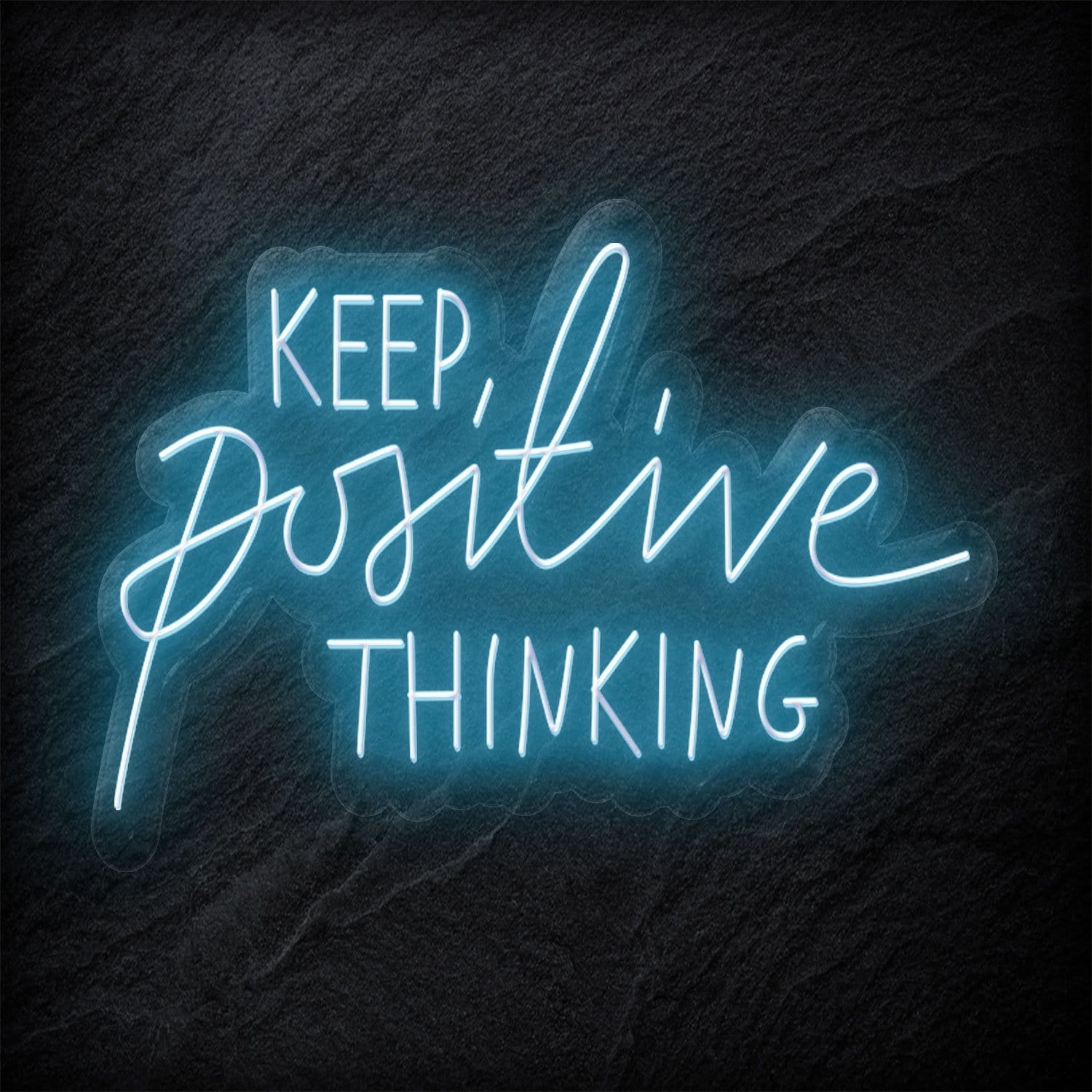 "Keep Positive Thinking" LED Neonschild Sign - NEONEVERGLOW