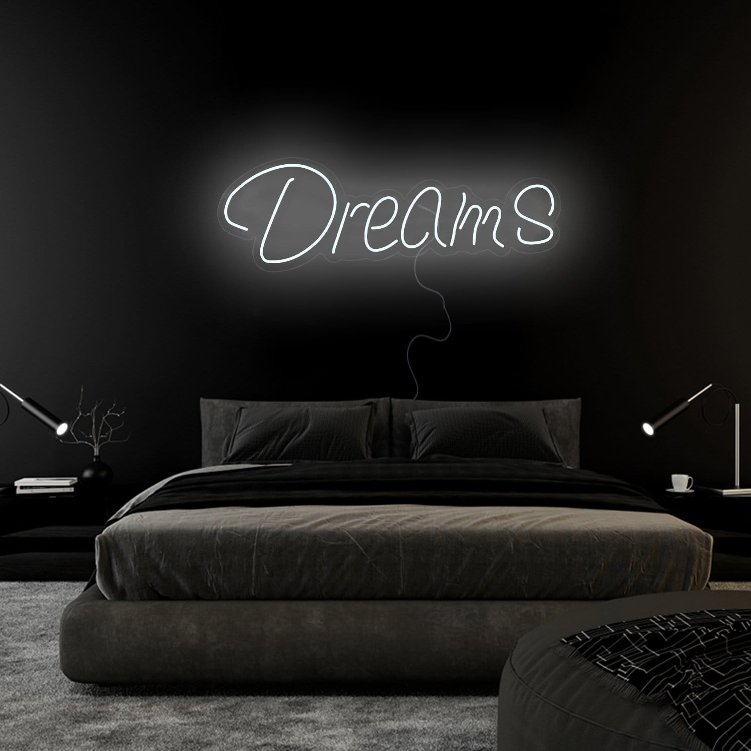 "Dreams" LED Neon Sign Schriftzug - NEONEVERGLOW