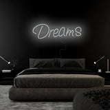 "Dreams" LED Neon Sign Schriftzug - NEONEVERGLOW