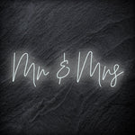 "Mr & Mrs"  LED  Neon Schriftzug Sign - NEONEVERGLOW