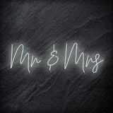 "Mr & Mrs"  LED  Neon Schriftzug Sign - NEONEVERGLOW
