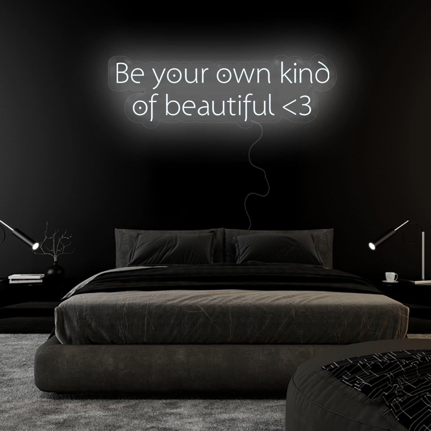 "Be Your Own Kind Of Beautiful" LED Neon Sign Schriftzug - NEONEVERGLOW