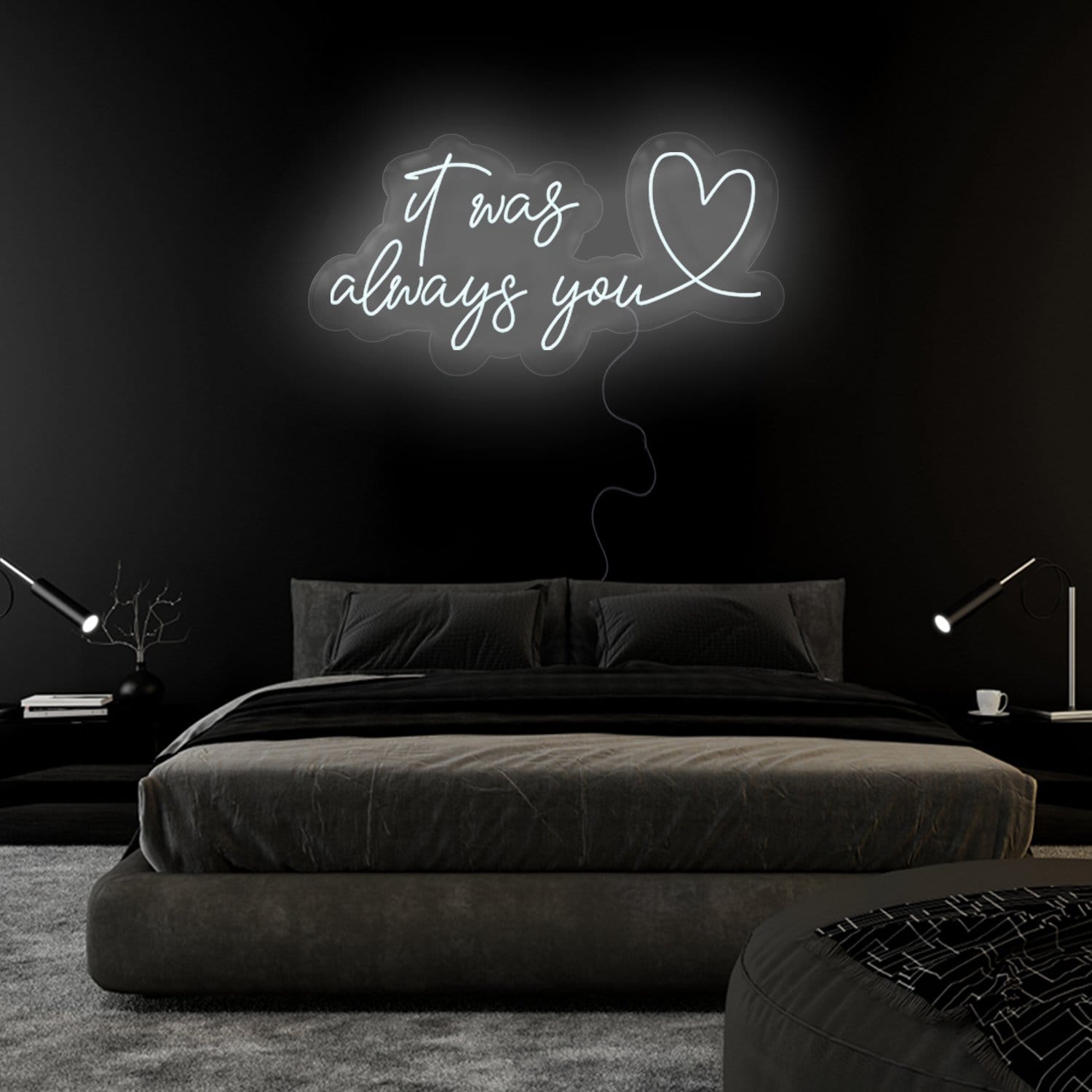 "It Was Always You" LED Neonschild Sign Schriftzug - NEONEVERGLOW