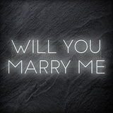 "Will You Marry Me" LED Neon Sign Schriftzug - NEONEVERGLOW