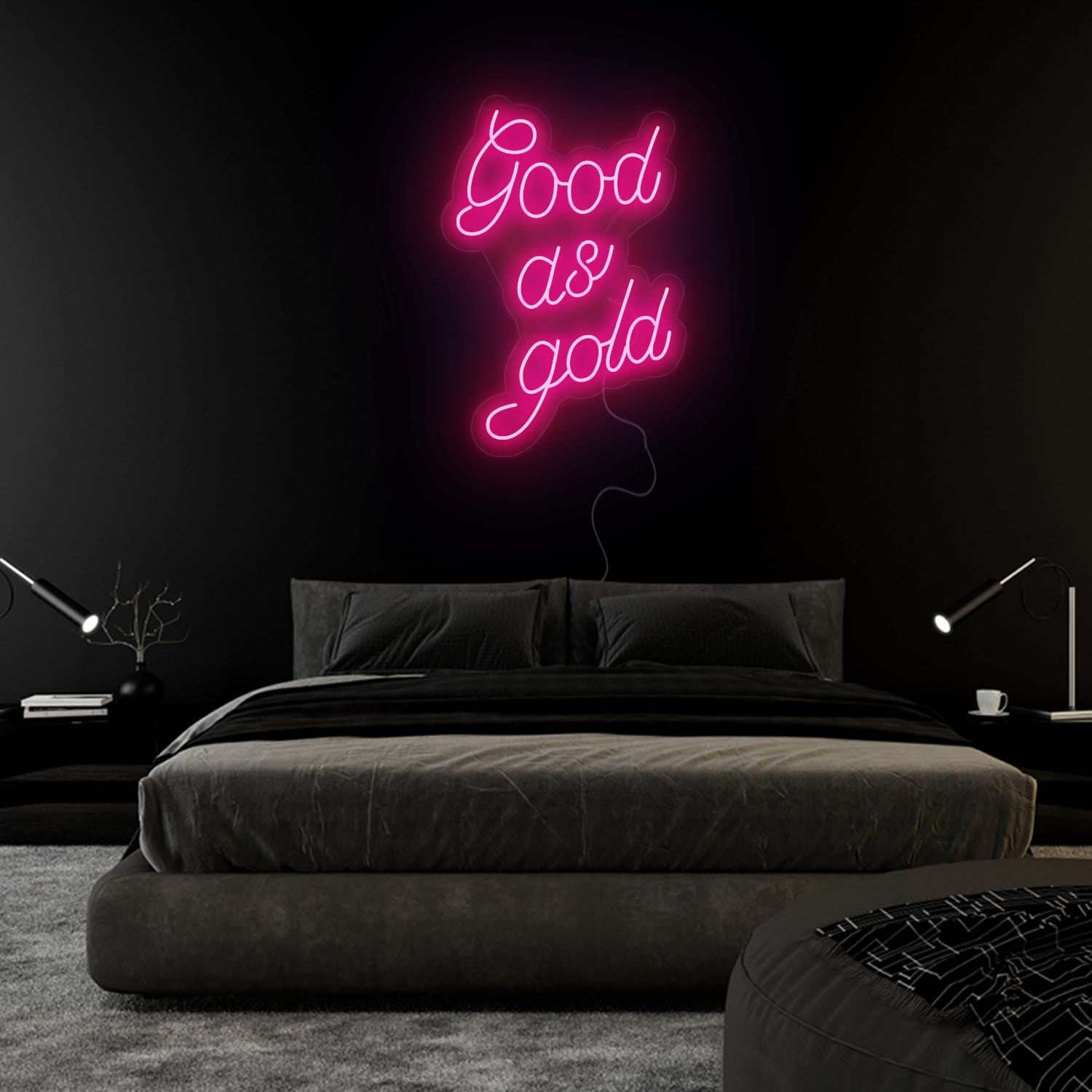 "Good as Gold" LED Neon Sign Schriftzug - NEONEVERGLOW