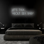"Let´s Talk" LED Neon Sign Schriftzug - NEONEVERGLOW