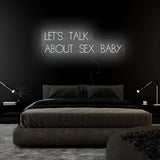 "Let´s Talk" LED Neon Sign Schriftzug - NEONEVERGLOW