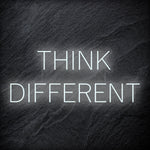 "Think Different" LED Neon Schriftzug Sign - NEONEVERGLOW