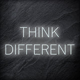 "Think Different" LED Neon Schriftzug Sign - NEONEVERGLOW