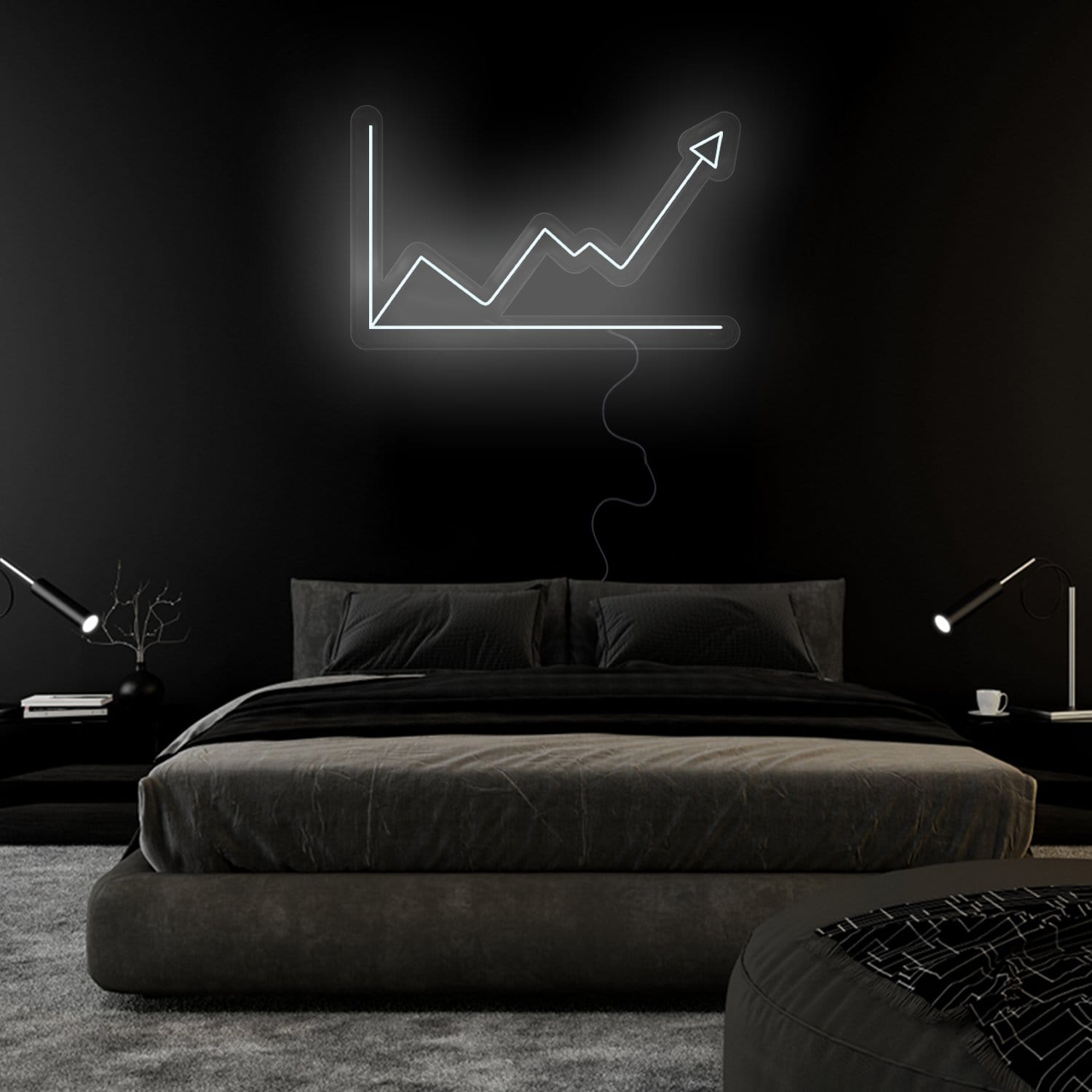 "Aktien" LED Neonschild Sign - NEONEVERGLOW