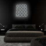 "Good Food Good Mood" LED Neon Sign Schriftzug - NEONEVERGLOW