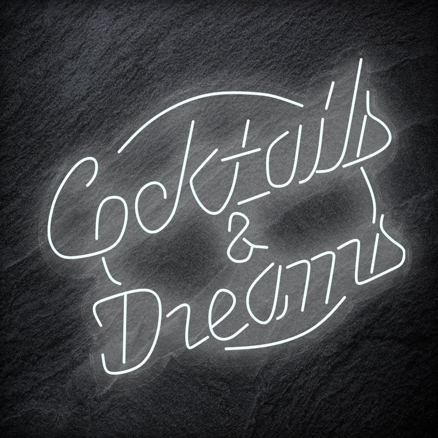 "Cocktails & Dreams" LED Neonschild Schriftzug Sign - NEONEVERGLOW