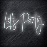 "Let´s Party " LED Neon Schriftzug - NEONEVERGLOW