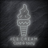 "Ice Cream Cold & tasty" LED  Neonschild - NEONEVERGLOW