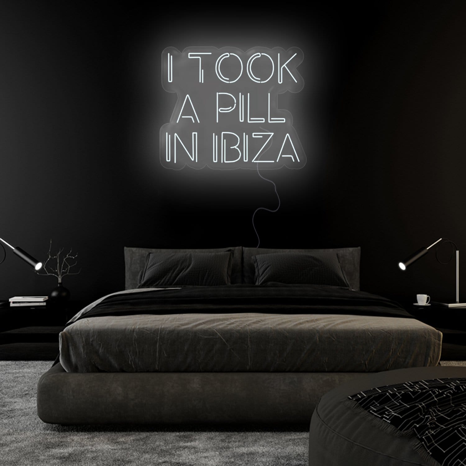 "I Took A Pill In Ibiza" LED Neon Sign Schriftzug - NEONEVERGLOW