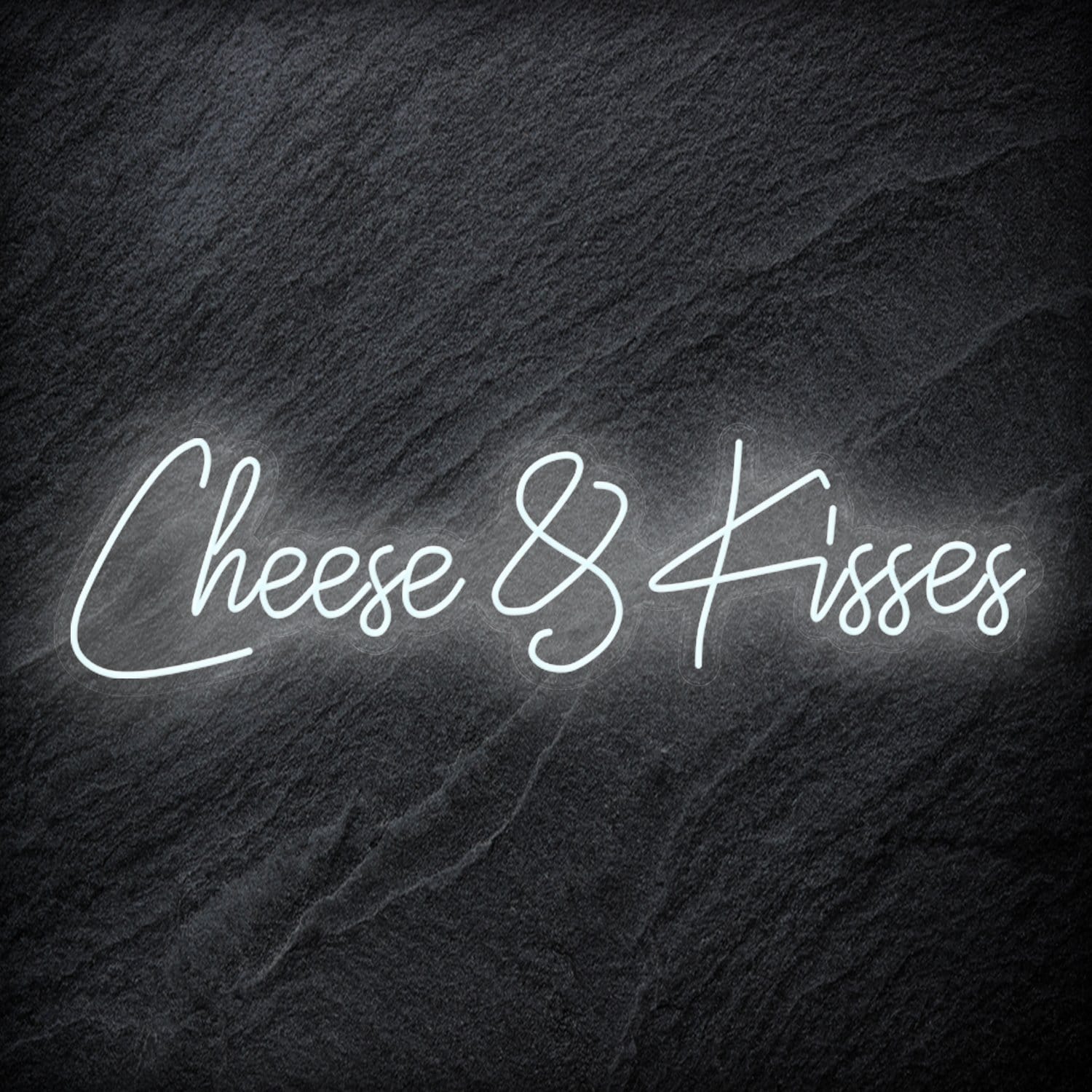 " Cheese & Kisses" LED Neon Schriftzug - NEONEVERGLOW