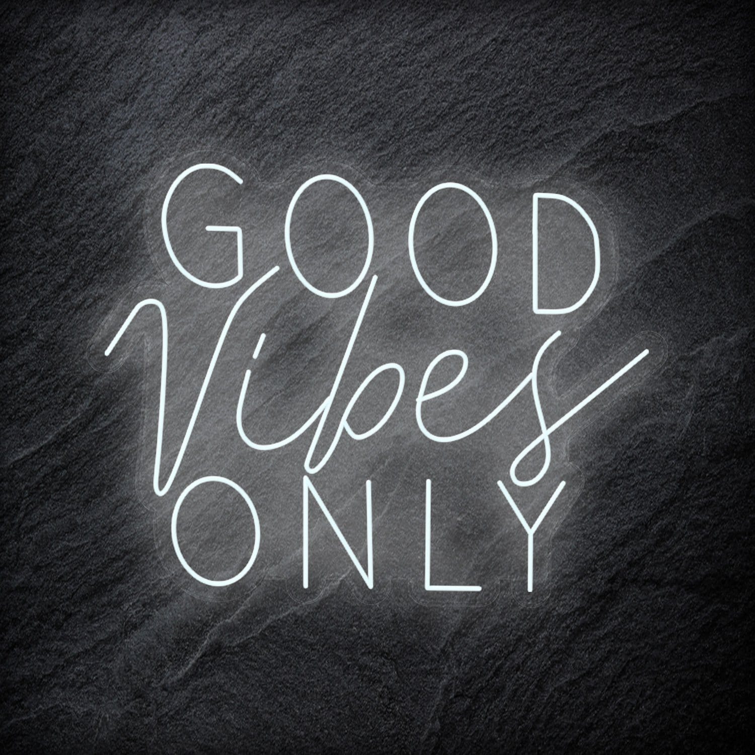 "Good Vibes Only" LED Neon Schriftzug Sign - NEONEVERGLOW