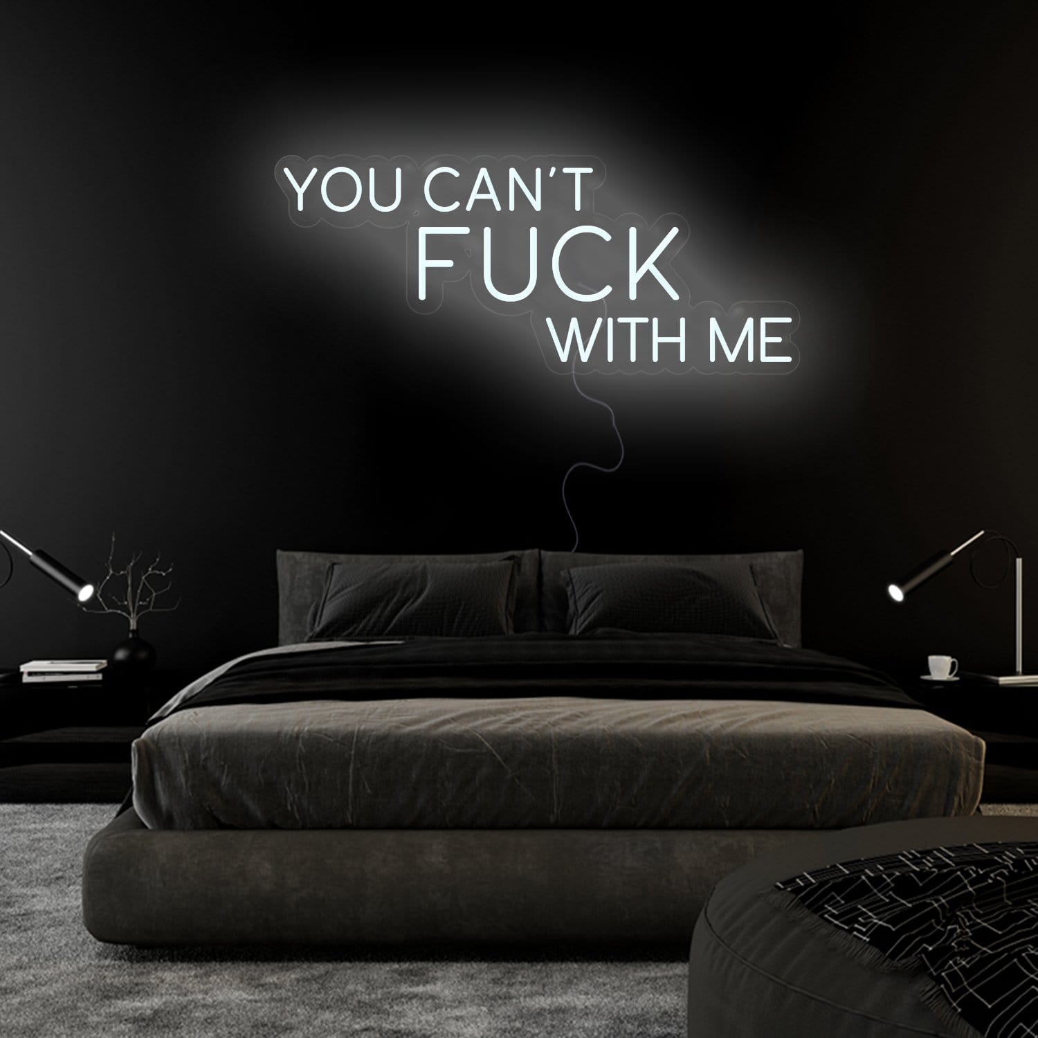 " You Can´t Fuck With Me" LED Neonschild Sign Schriftzug - NEONEVERGLOW