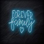 "Forever Family" LED Neonschild - NEONEVERGLOW