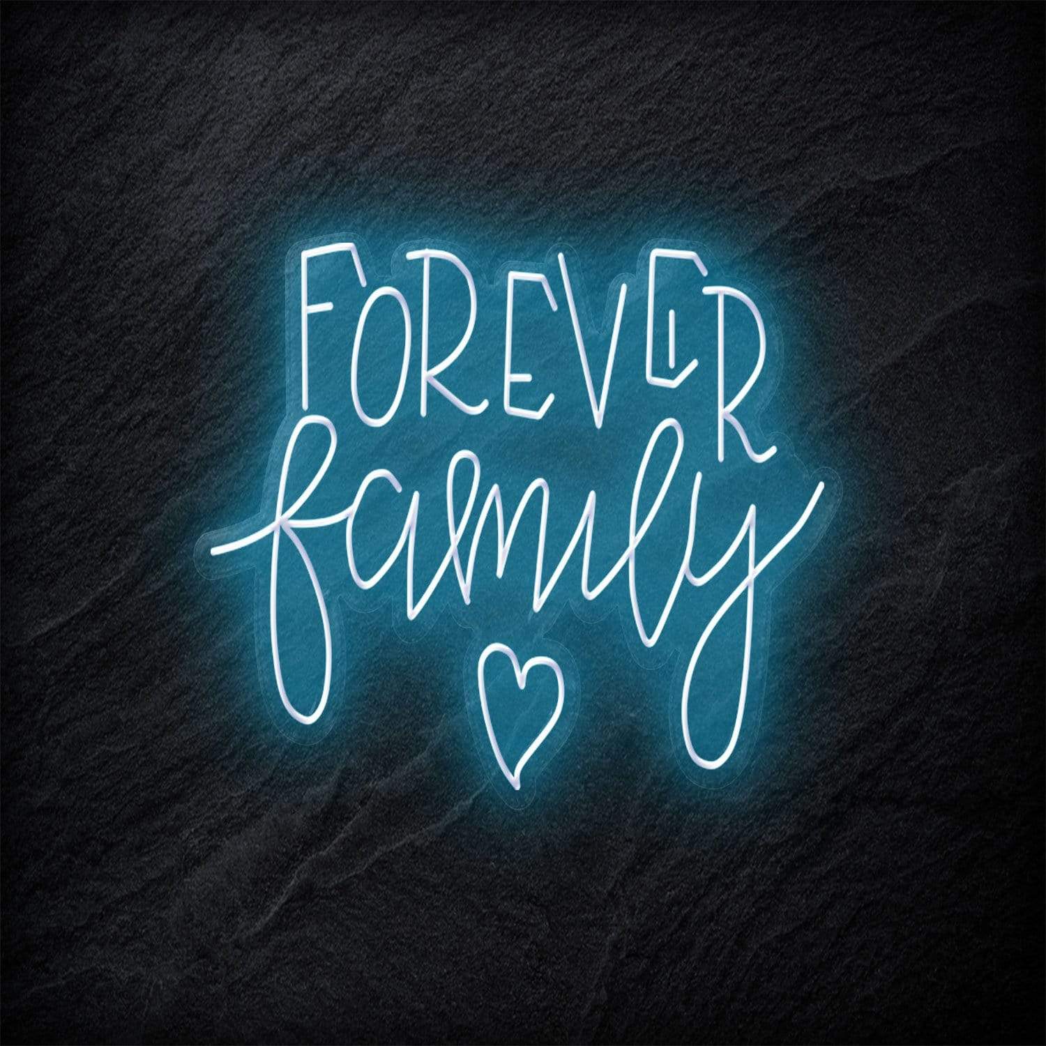 "Forever Family" LED Neonschild - NEONEVERGLOW