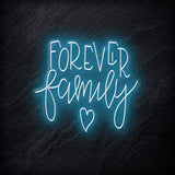"Forever Family" LED Neonschild - NEONEVERGLOW