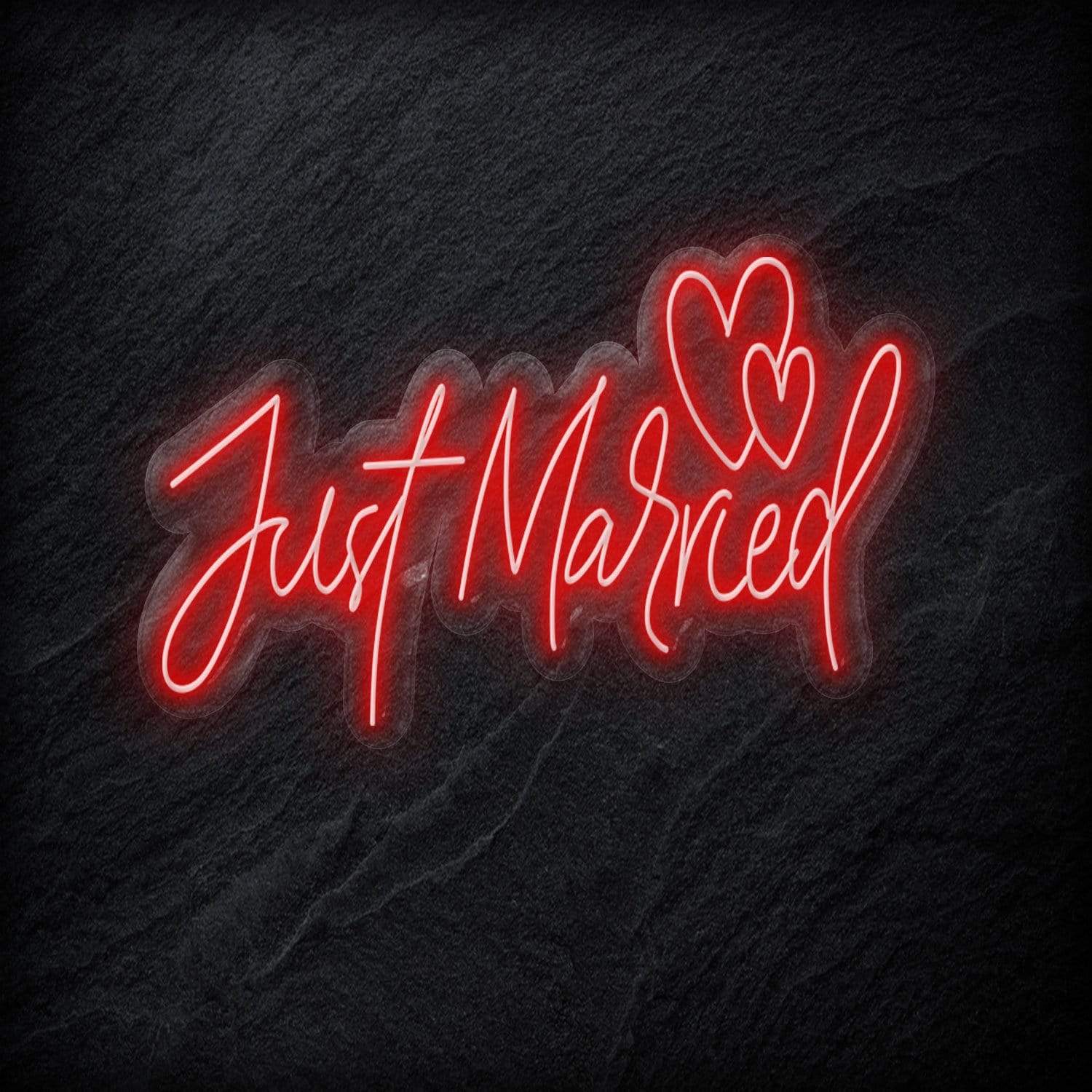 "Just Married" LED Neonschild - NEONEVERGLOW