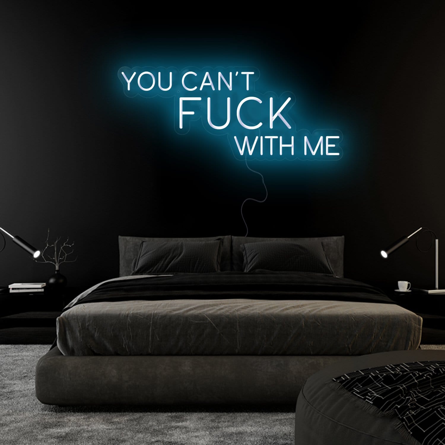 " You Can´t Fuck With Me" LED Neonschild Sign Schriftzug - NEONEVERGLOW