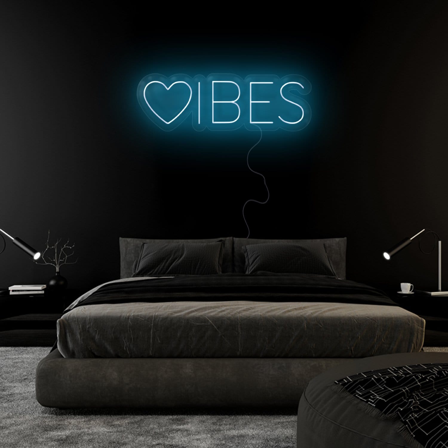 "Herz Vibes" LED Neonschild Sign - NEONEVERGLOW