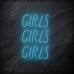 "GirlsGirlsGirls" LED Neonschild - NEONEVERGLOW