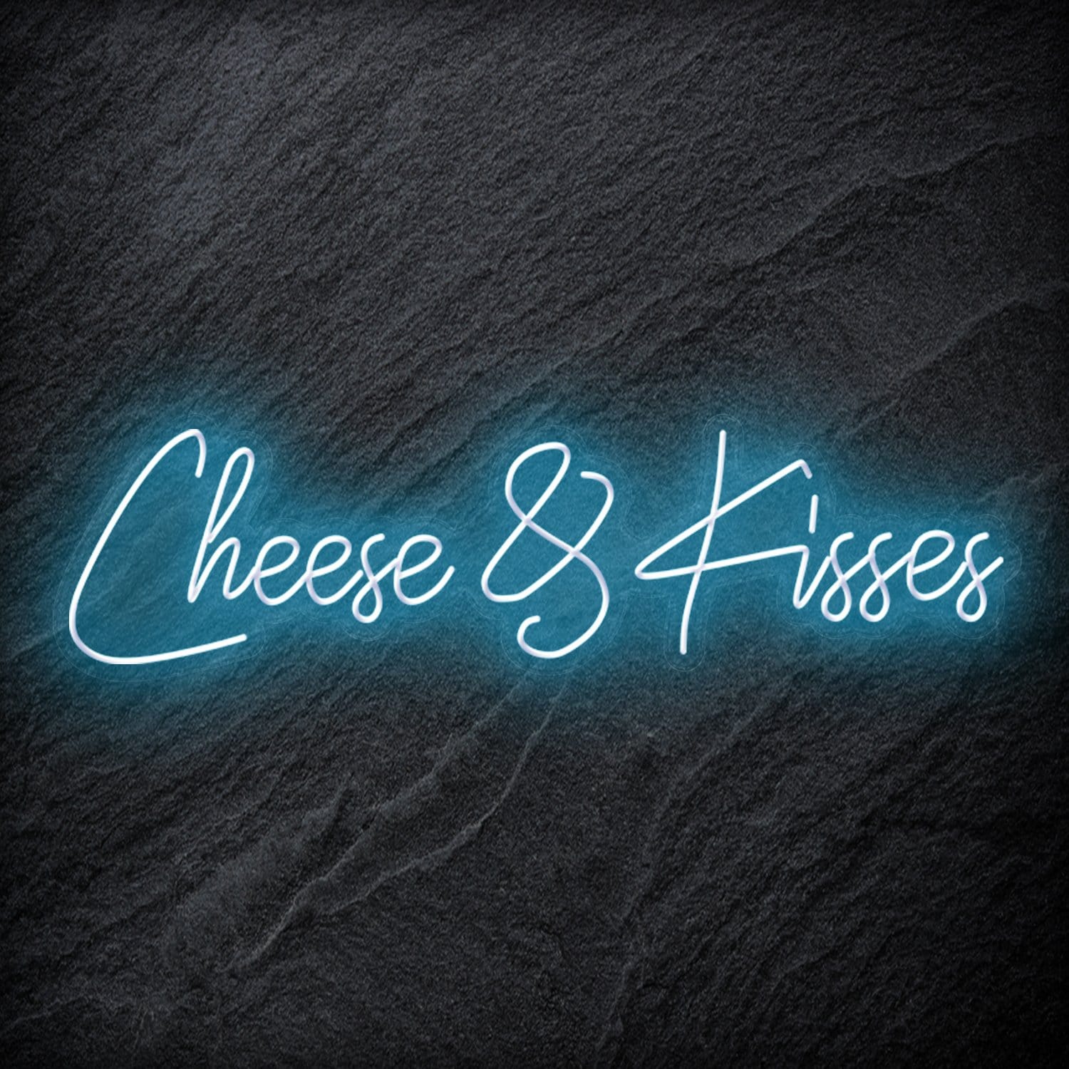 " Cheese & Kisses" LED Neon Schriftzug - NEONEVERGLOW